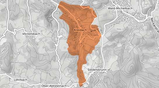 Mietspiegelkarte Wald Michelbach Kreidach